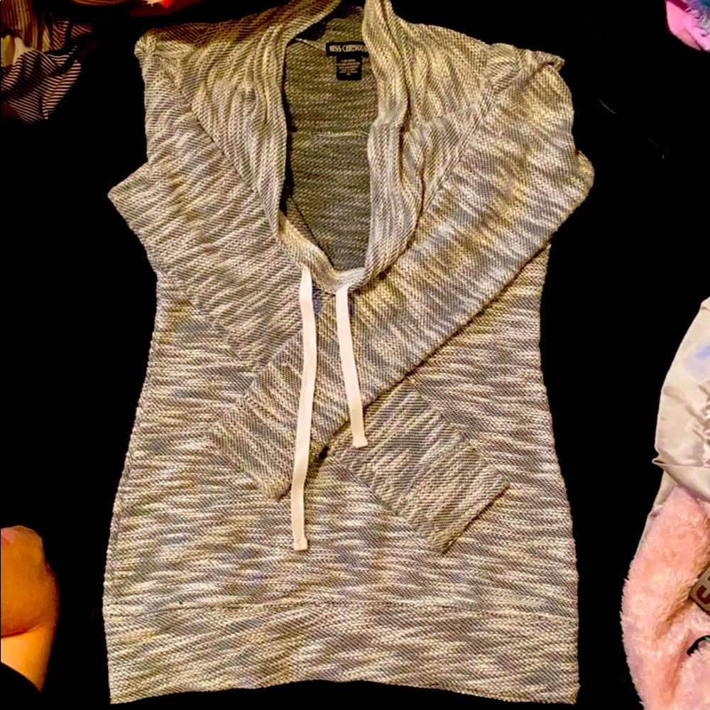 Long grey sweater
